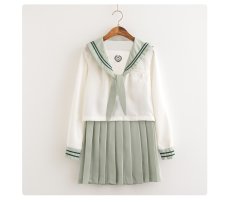 画像4: 大きいサイズあり　可愛いライトグリーン セーラー服 学生服 女子高生制服 コスプレ 衣装 通販 (4)