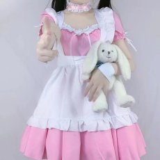 画像3: 可愛いピンクロリータメイド服ワンピース コスプレ 衣装 通販 オーダーメイド (3)