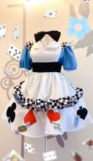 画像2: キュートなアリス風ロリータメイド服ワンピース コスプレ 衣装 通販 オーダーメイド (2)