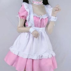 画像2: 可愛いピンクロリータメイド服ワンピース コスプレ 衣装 通販 オーダーメイド (2)