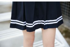 画像10: コスプレ 女子高生制服 セーラー服 長袖 半袖 女子高生 JK コスチューム 学園祭 イベント (10)