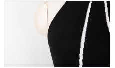 画像7: ボディコン ワンピース ミニ ドレス セクシー キャバドレス シースルー ミニスカ タイト ワンピ ノースリーブ　黒 ブラック (7)